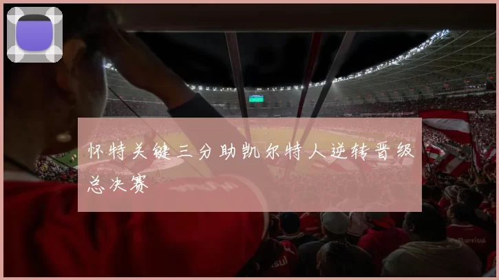 怀特关键三分助凯尔特人逆转晋级总决赛